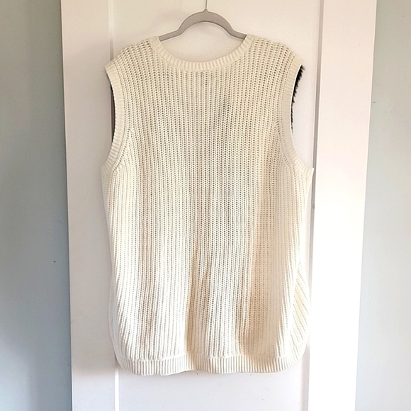 NYDJ Not your Daughters Jeans Faux Fur open tunic vest size XL - Picture 5 of 7